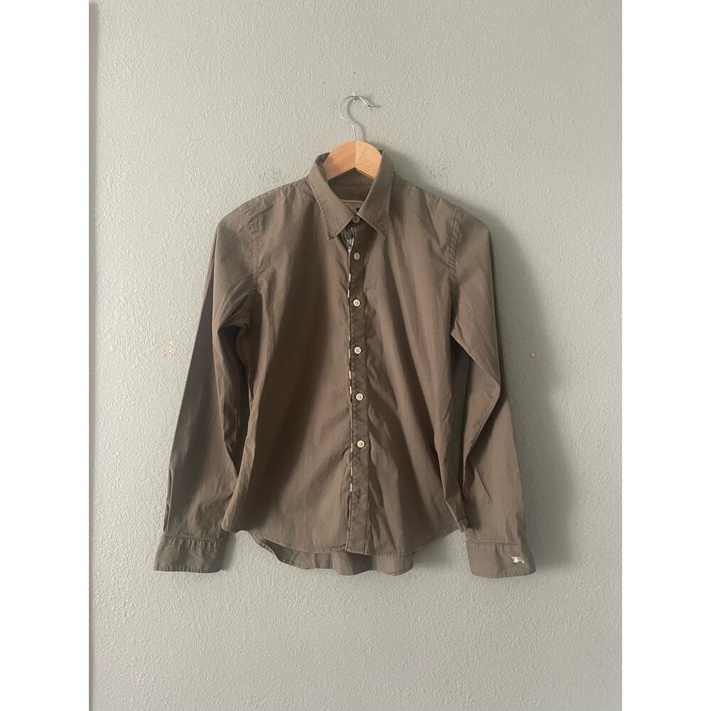 Burberry London Olive Green Top